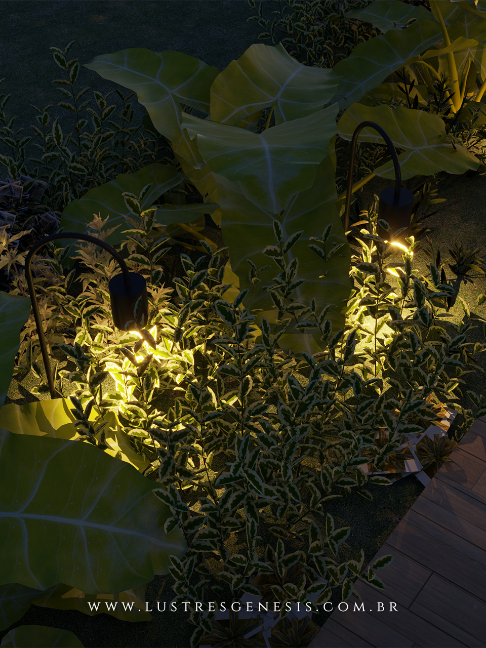 Balizador Externo Cisne para Lâmpada MR16 – Eficiência e Estilo